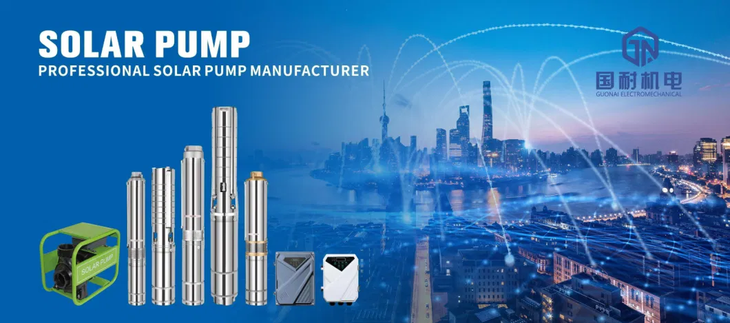 Solar Power Submersible Water Pump Inverter Hybrid AC DC Deep Well Pumps Solar Surface Water Pump