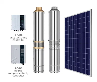 Pompa sommergibile per pozzi trivellati ad energia solare CC senza spazzole con controller MPPT