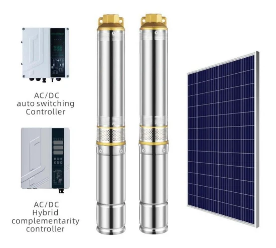 Pompe idrauliche sommergibili solari da pozzo AC/DC ad alto flusso per uso elettrico per pozzi profondi con controller MPPT